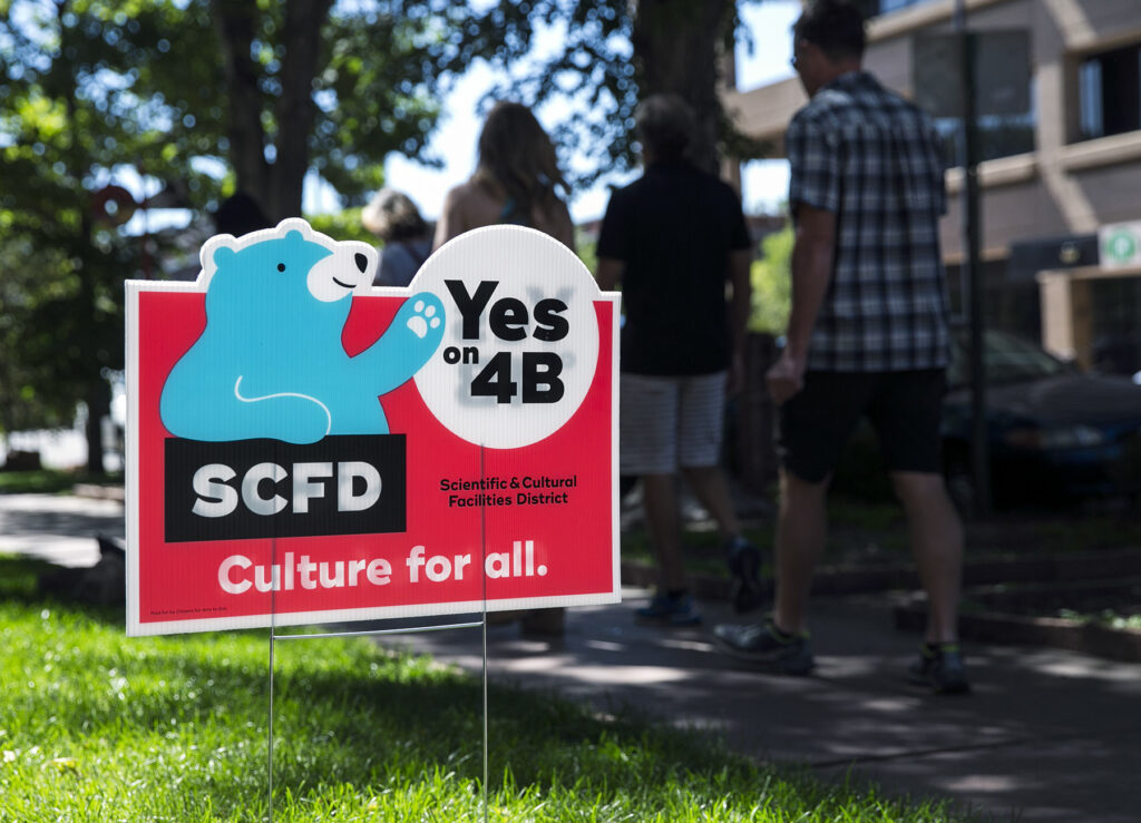 SCFD 2016 reauthorization campaign yard sign.
